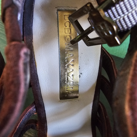 BCBGMaxAzria Burgundy Strappy Heels Women's Size 6B - Picture 7 of 12